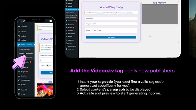 VIDEOO.TV TAG Manager